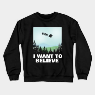 X-Files Christmas Mash-Up - I Want To Believe Crewneck Sweatshirt